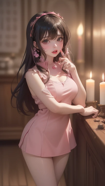 (Masterpiece:1.2), Best Quality, (illustration:1.2), (ultra detailed), hyper details, (delicate detailed), (intricate details), (cinematic light, Best Quality Backlights), Delete line, from below, soloist, perfect body, (1 girl), A girl wearing summer clothes she lay down on her pink striped towel she lay there staring dreamily at the sunset she is also wearing a beige hat, she is beautiful, (make up), High contrast, (better lighting, an extremely created and beautiful), (cinematic light), showy,