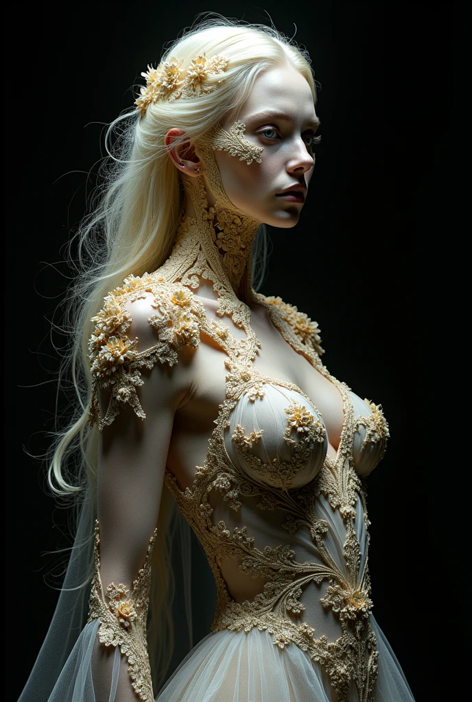 olpntng style, Lovely white erotic princess of plant beautiful body, face of Shakira, scifi, futuristic, utopian, machine parts, body parts, wires, circuits, highly detailed, octane render, cinematic, ayami kojima, karol bak, greg hildebrandt, and mark brooks, hauntingly surreal, gothic, highly detailed and intricate, rich deep colors., sf, intricate artwork masterpiece, ominous, matte painting movie poster, golden ratio, trending on cgsociety, intricate, epic, trending on artstation, by artgerm, h. r. giger and beksinski, highly detailed, vibrant, production cinematic character render, ultra high quality model, oil painting, heavy strokes, paint dripping, cinematic, 4k, epic Steven Spielberg movie still, sharp focus, emitting diodes, smoke, artillery, sparks, racks, system unit, motherboard, by pascal blanche rutkowski repin artstation hyperrealism painting concept art of detailed character design matte painting, 4 k resolution blade runner