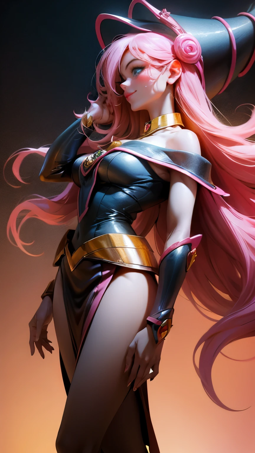 (masterpiece, best quality:1.2), intricate details, <lora:GoodHands-beta2:1>, <lora:broken_covenant_miss_fortuneV1.2-000010:1>, pbcmf, bodysuit, cleavage, pink hair