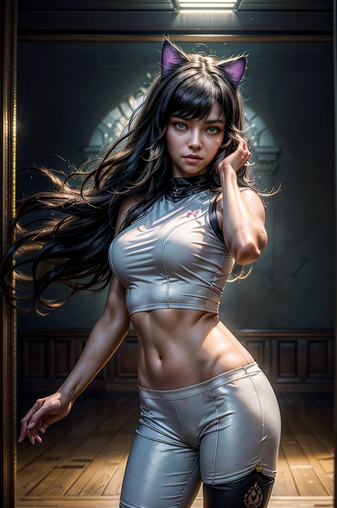 ((Alone, 1 girl ???,), ((totally ?????)), (sexy, ??????), Full body, big , ((Sexy Princess warrior)) ((Tender scarlet lips), (straight black hair - long, cascading hair), (wet straight hair))_((Stylization; clear line, clear stroke, high-quality linear drawing, shading))_((Simple color palettes), (color fill, richness of colors, saturation, harmony, balance), (pastel colors, pure colors), (classic-surrealism))_((Sexy, ??????), (simple, minimal accessories), (necklace and thin rings made of silver or gold), (simple bracelets, unusual design, simple silhouettes), (?????? style), ((Background),(abstract minimalism), (stunning abstract flowers-cubism), (lilies, extremely unusual, long stems - large stems))_ ((Masterpiece, highest quality), (clear frame, soft shadows, contrasting light), (warm range of colors, golden light, contrasting light with cold side lighting, expressing volume and shape))_ ((Stylized digital painting), ( soft clear shapes, wide strokes, attention to detail), (clear elegant line, color fill))_((High quality, 4K | Ultra HD | Full HD, cinematic rendering)).