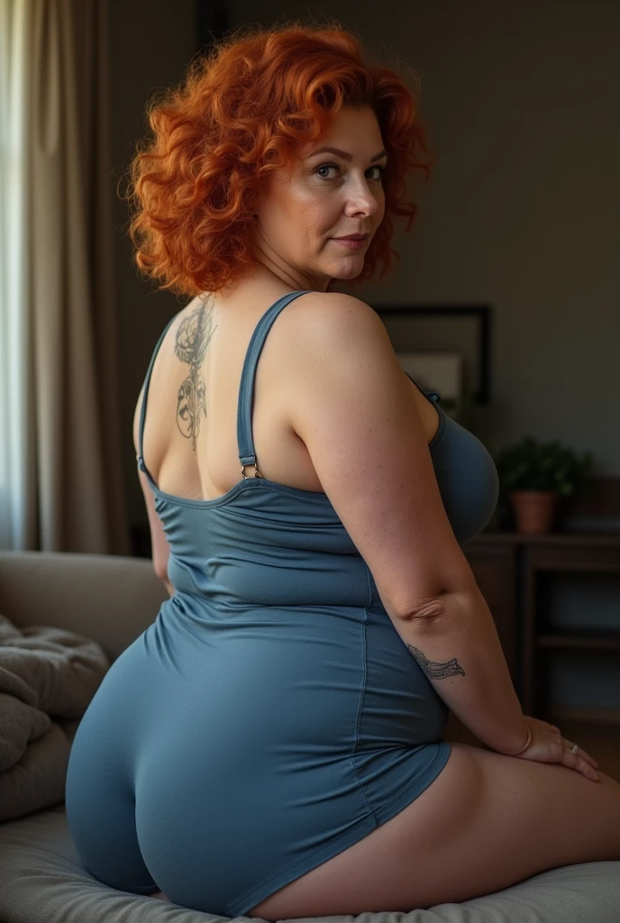 Mature old woman 80 years with straight silver hair, plus size, old face and body with many wrinkles, big breasts, hands behind head, red lips, smiling, loose skin, standing at bedroom posing for photo, She wearing orange goal and large neckline, black short skirt and lace stockings, view from behind. jaw dropping mature older beauty, old face and body with wrinkles, old face, attractive grandma, a gorgeous old hair, beautiful old grandma, lovely older mature grandma, gorgeous beautiful grandma over 80 years old, beautiful straight silver hair grandma, beautiful detailed body and face, a beautiful old granny