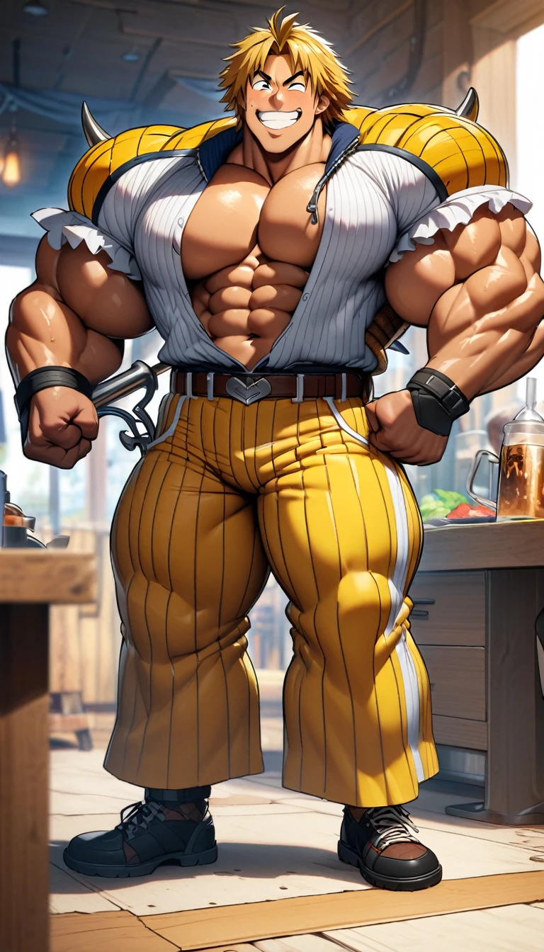 Highest quality,Huge muscles,Full Color,tidus,Massive ,smile wickedly,Open shirt,Shake hard,Devil&#39;s Wings and Tail,Huge erect penis,Rubber Suit,Magic circle tattoo,((Zoom out,Full body photo,Orgy)),Stick your tongue out,The devil enters the body,(((アナルSex,boys, man, anal sex, standing, man hug boy’s knees from back, man hold boy, breasts, nipples, both legs up, Open legs, best quality, very aesthetic, ultra-detailed, best illustration nsfw, sweat, steam, male))),Sex