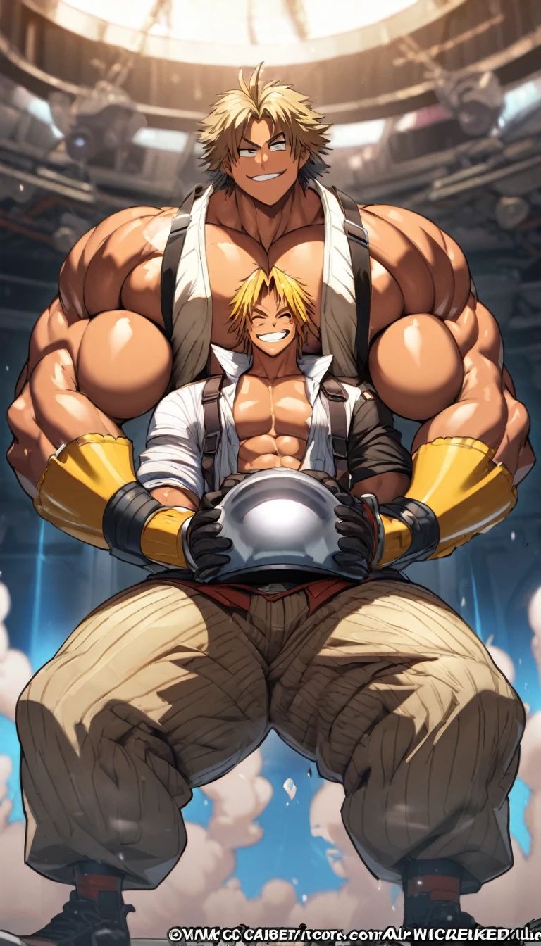 Highest quality,Huge muscles,Full Color,tidus,Massive ,smile wickedly,Open shirt,Shake hard,Devil&#39;s Wings and Tail,Huge erect penis,Rubber Suit,Magic circle tattoo,((Zoom out,Full body photo,Orgy)),Stick your tongue out,The devil enters the body,(((Anal Sex,boys, man, anal sex, standing, man hug boy’s knees from back, man hold boy, breasts, nipples, both legs up, Open legs, best quality, very aesthetic, ultra-detailed, best illustration nsfw, sweat, steam, male))),