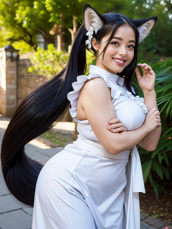 Usually detailed CG Unity 8K wallpaper，（tmasterpiece），（best qualtiy），（ultra - detailed），（Ultra photo realsisim），（best character detail：1.36），Nikon D750 f / 1.4 55mm，profesional lighting， physically-based renderingt, 1girll, Bare legged，Plump legs，whitestocking，Black hair，the golden ratio,[:(com rosto detalhado:1.2):0.2]:，PureErosFace_V1, broad shoulder,(Bigchest:1.5),(big assa:1.5),Squat on the grass，Thighs apart，In the square，Splendid scenery，bright sun，RAW photogr，frontal photos， Look at the audience head-on，Night Street，lighting，Contre-Jour，Bright smile，White teeth，