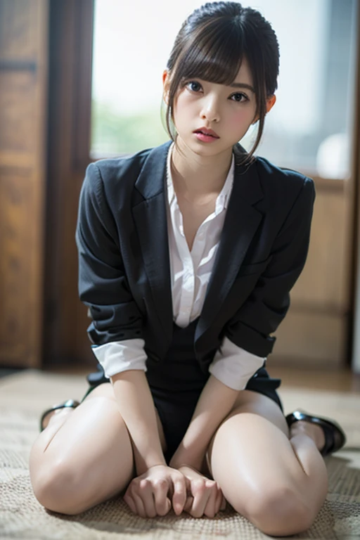 8K, RAW portrait of (japanese woman),masterpiece、Photoreal:1.3、realistic, ultra high resolution, highest quality, real life photos ,( When evening comes :1.1),
((((1 female:1.5)))), (((Two girls showing off their panties in the room)))、(cute face:1.3)、japanese women,((office lady))、((本物のoffice lady))、((business suit:1.6))、 long hair,,slender body,、in the room、
big beautiful detailed eyes, black hair,(Depth of written boundary:1.3)、 ((dark brown eyes:1.2))、(real skin texture:1.3)、(An immersive atmosphere:0.8、chiaroscuro:1.2) 、(look viewer:1.3)、((embarrassing))、((red cheeks:1.3))、((from belowの天井:1.2))、(smile:1.2)、((wearing very small silk panties))、((panty shot))、((Woman rolling up her skirt))、((from below:1.15))、((panties close up:1.42))、((panty shot))、the most beautiful woman in the world、the most beautiful woman in the world、((spread your legs to the side:1.4))