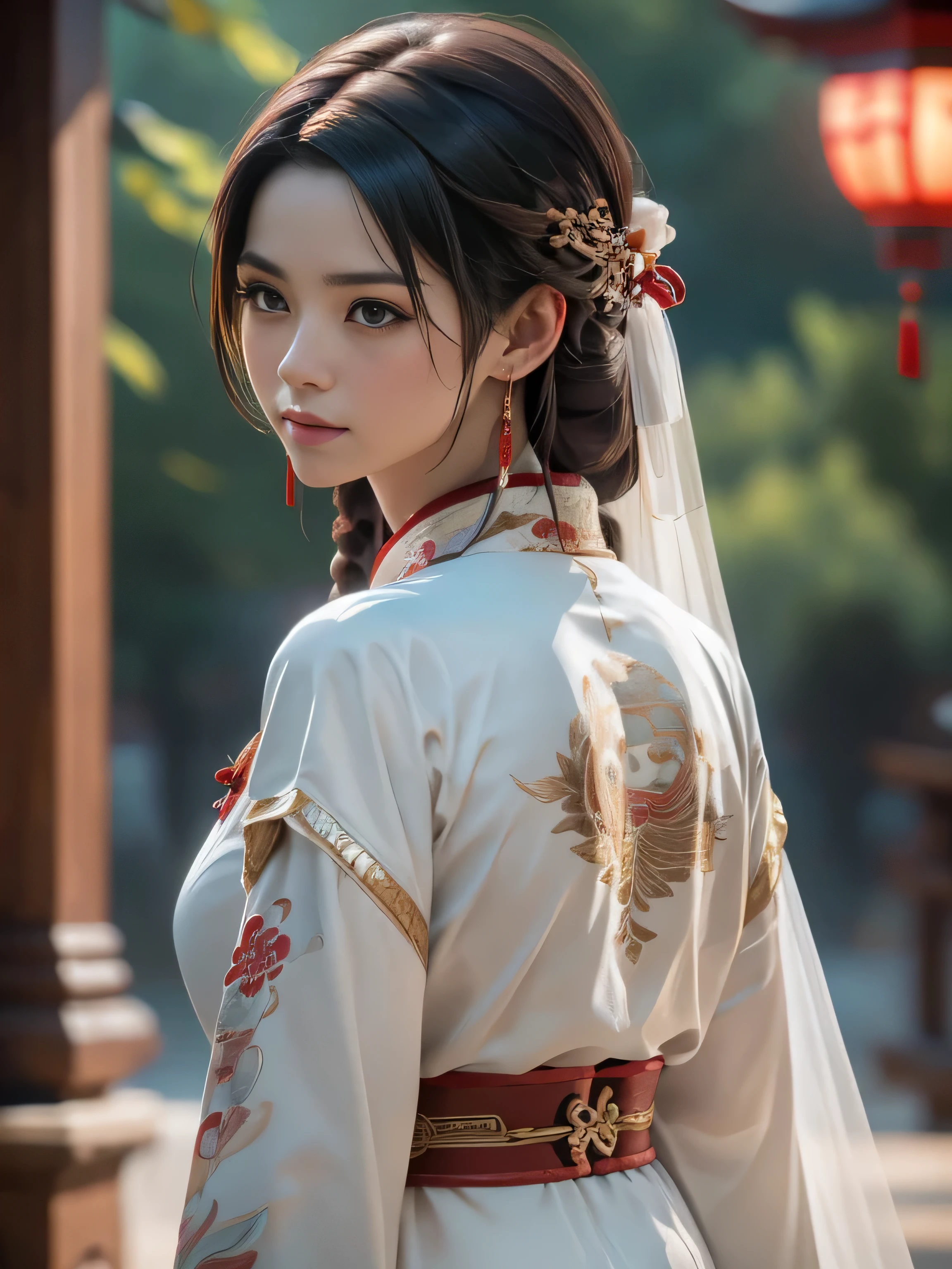 (Best Quality, Super Detail, Masterpiece, Representative Work, Official Art, Professional, Super Fine Detail, 8k:1.3), (photorealism:1.2), (Couple, Beautiful Girl and Boy), A couple in the sea of flowers, Handsome guy hugs beautiful girl from behind, Smiling and Wearing White Clothes, Delicate Hair, Ancient Chinese Beauty and Handsome Man, Wearing Ancient Chinese Clothes, Flowing Tulle, Light Silk, Create a movie poster similar to those used in Chinese romantic fantasy dramas, Perfect face, perfect hands, Sweet atmosphere, Photorealistic, Sharp Focus, Dreamy Atmosphere, Delicate Details, Soft Volumetric Light, (Backlight:1.3), (Cinematic:1.2), Intricate Details, (ArtStation:1.3)