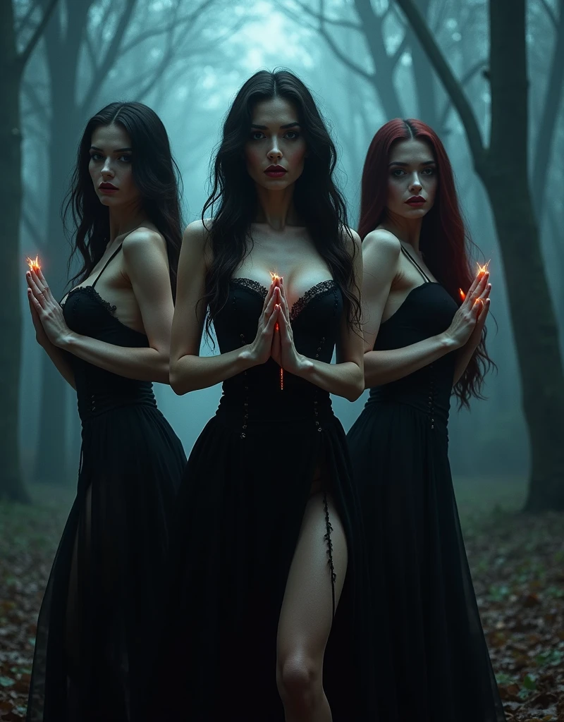 (Award-winning masterpiece:1.5), (incredible detail), (hyper realistic:1.4), (whole body:1.7), (two athletic wild warriors clashing swords in a dense jungle), (intense battle), (detailed combat scene), (blood splatter), (dramatic lighting), (intricate details:1.1), female sexy vampire|albino, pale porcelain skin, sexy vintage black dress, smile, shallow depth of field, grin|creepy, nightfall, detailed face, night, wide hips, narrow waist, portrait of woman standing, detailed eyes, portrait of woman standing, 8k RAW photo, highest quality, looking at the viewer, best shadow, intricate details, long hair, bright eyes, forest, grave, gothic, goth detailed, highres, high quality, high saturation