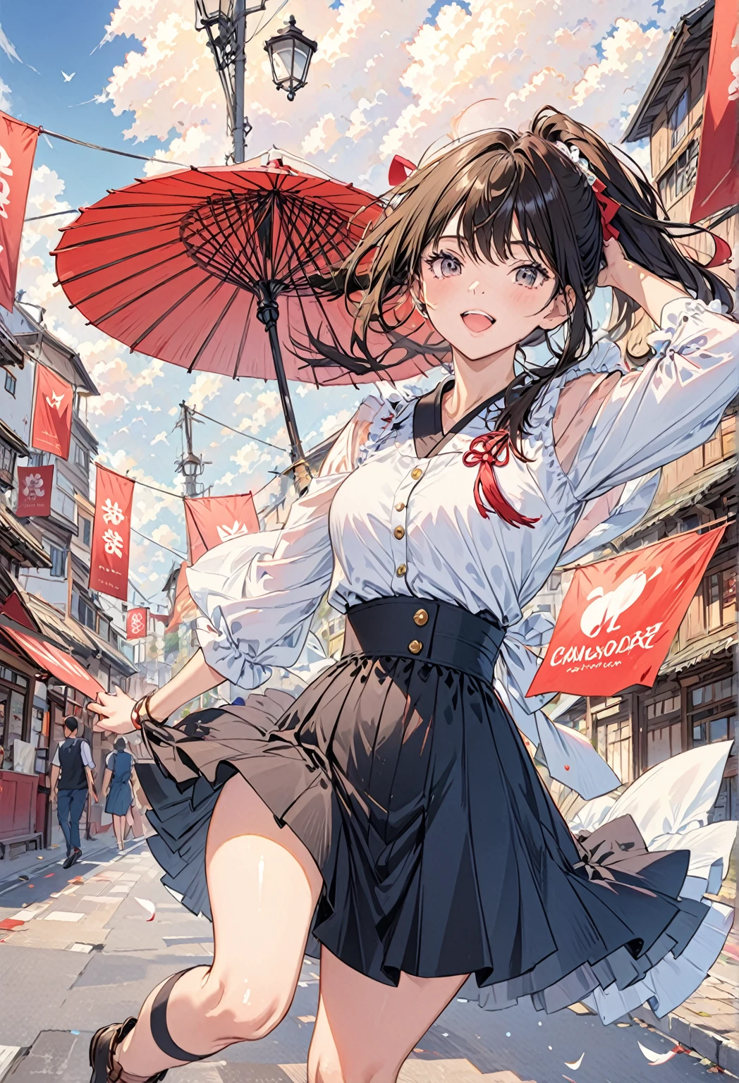 masterpiece, best quality, high quality, detailed, ultra detailed, hyper detailed, insanely detailed, exquisite, beautiful, FHD, Full-HD, 4K, 8K, 16K, highres, absurdres,summer girls!!