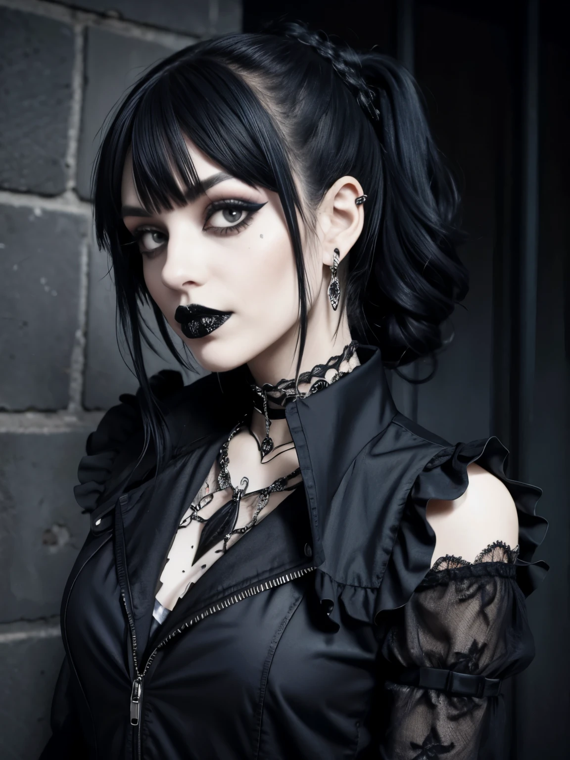 1girl, goth, goth girl