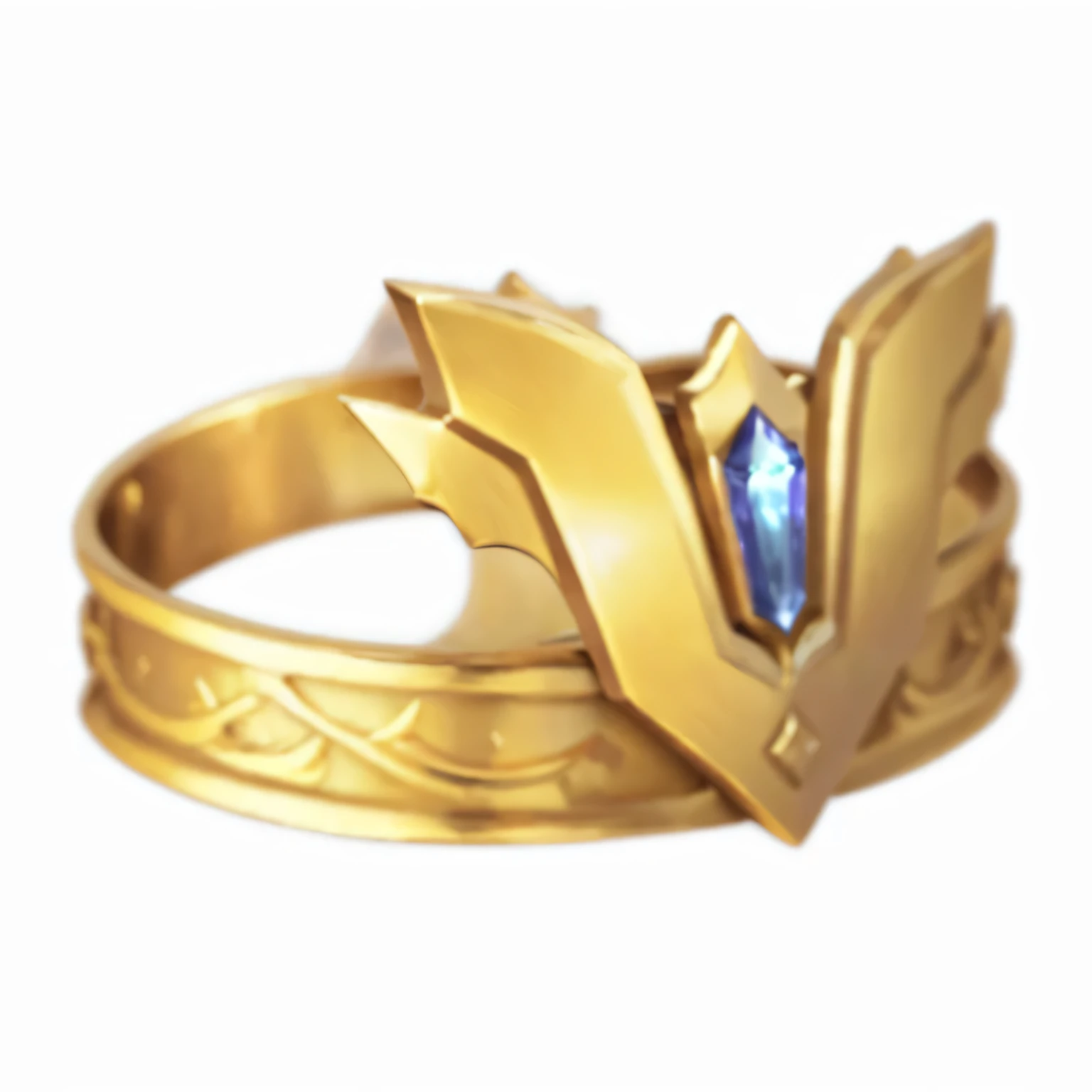 Close up of a golden crown with blue gemstones, golden ring, Golden crown, crown, ring, Golden Crown, Golden Nobles, Golden crown,  League of Legends Inventory Items, Ancient crown,,  Elden Ring style, Nordic Crown, wearing Golden crown, intricate Golden Crown