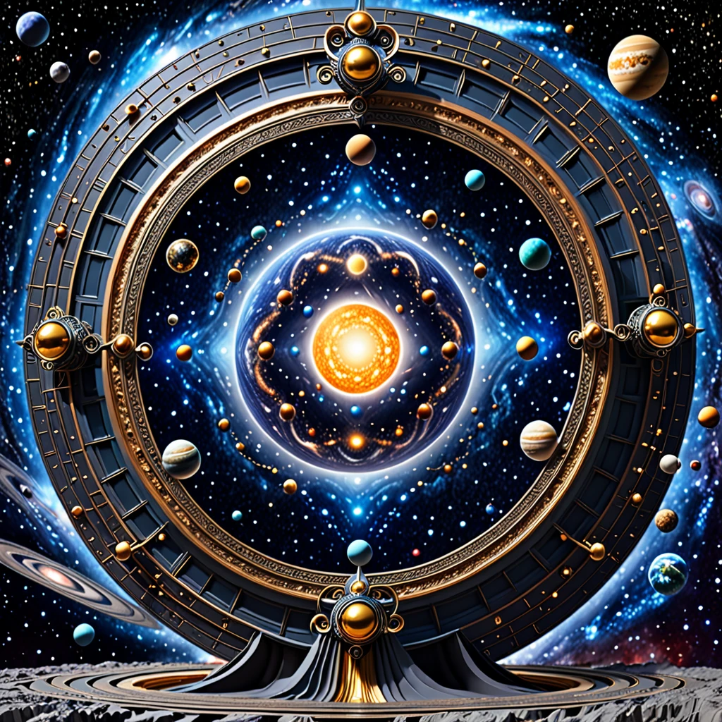 mysterious art, making and playing with models of the universe (3D), gods (good gods and bad gods), infinite expansion, ultra detailed, absolutely resolution, best quality