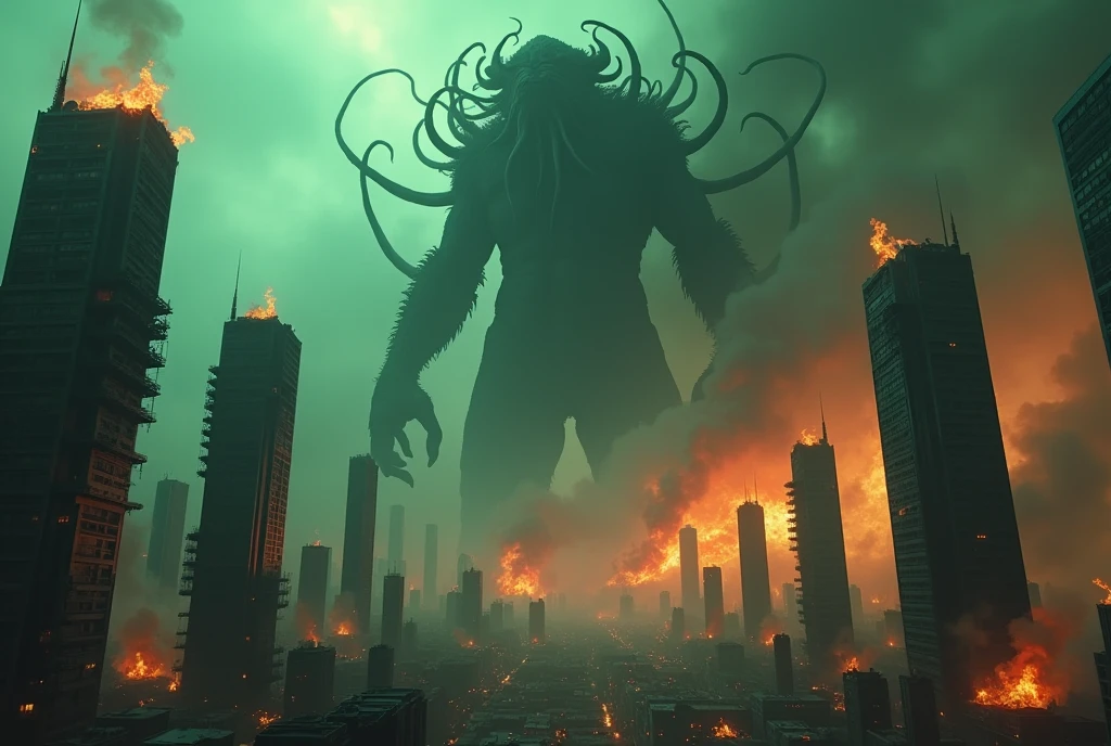 World hysteria after seeing a cosmic horror being