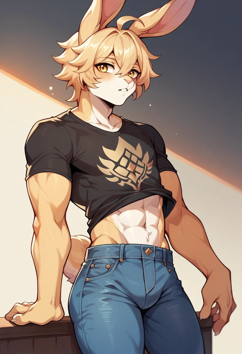 Sexy little boy，Perspective: From the side，Bare topless，Skinny summer shorts，Long legs，Quite a big ass，Toes，fluffly，of cat ears，Thin in size，Abs，Orange and white hair，Large testicles，Genital temptation，bulge in panties，Blushing and panting，is shy，with a pure white background，超高分辨率，8K，Whole body diagram（ass close up）