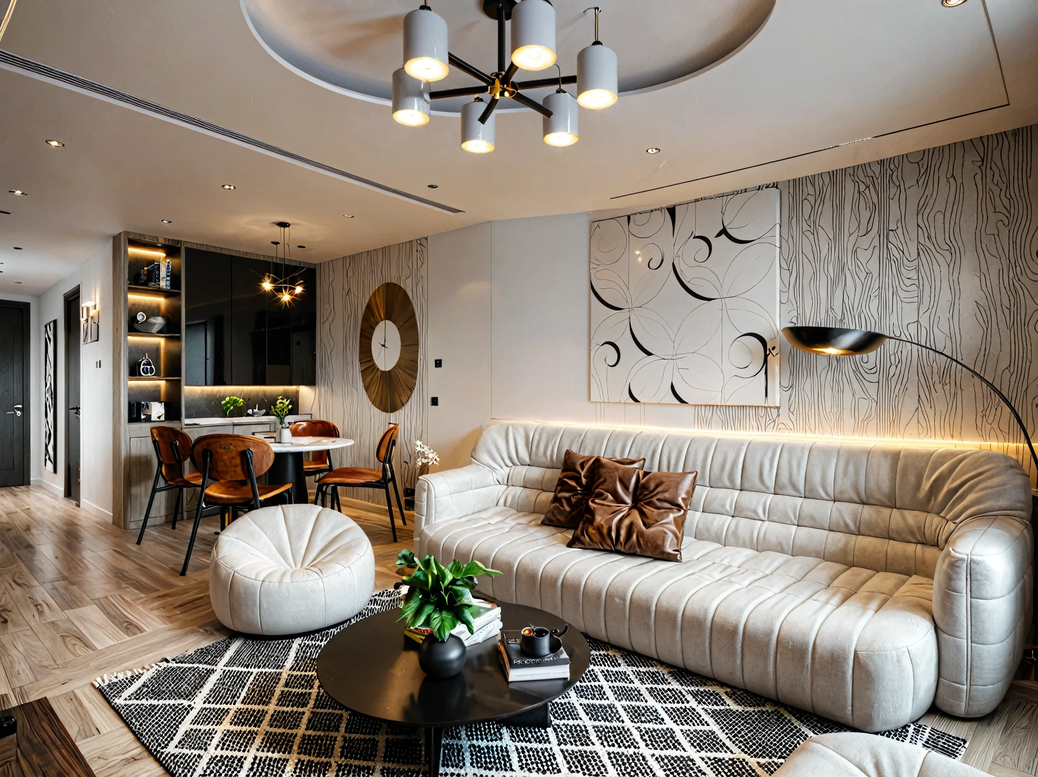 Raw photo, Masterpiece, high quality, best quality, authentic, super detail, interior livingroom, 