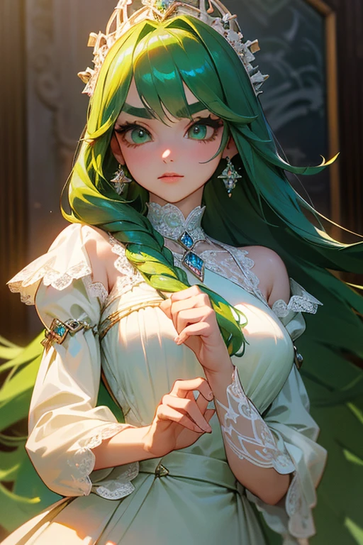 fantasy anime, , depth of field, Masterpiece, intricate, hyper detailed, , bokeh, high resolution, sharp detail, best quality,
, depth of field, 1girl, dark green hair, , looking at viewer,
hair ornament, , dynamic pose, , , , earrings, , neon in station, snow, night, , ,
<lora:LoPoBiaElaine:0.2> LoPoBiaElaine, , , very long hair, blue eyes, pleated skirt, miniskirt, green shirt, black hair, green gloves, bare shoulders, hairband, sleeveless, brooch, green skirt,
<lora:age_slider_v20:0.8>