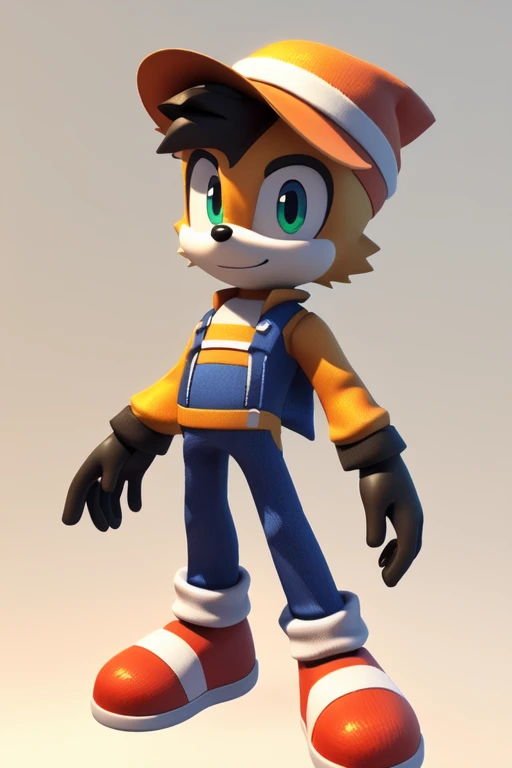 a close up of a toy of a boy with a hat on, cute cartoon character, cute 3 d render, 3 d character, 3d character, animation character, cute character, small character. unreal engine 5, 3 d character art, cartoon character, 3 d character render, 3d characters, 3 d render stylized, 3 d cartoon, 3d character realistic male furry amirhossein ajorloo sonic style 