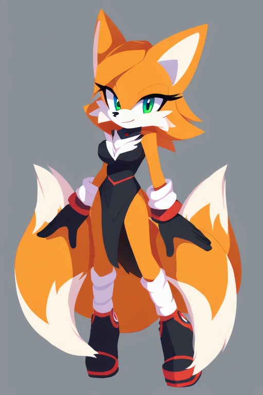 Female nine tailed fox sonic style 