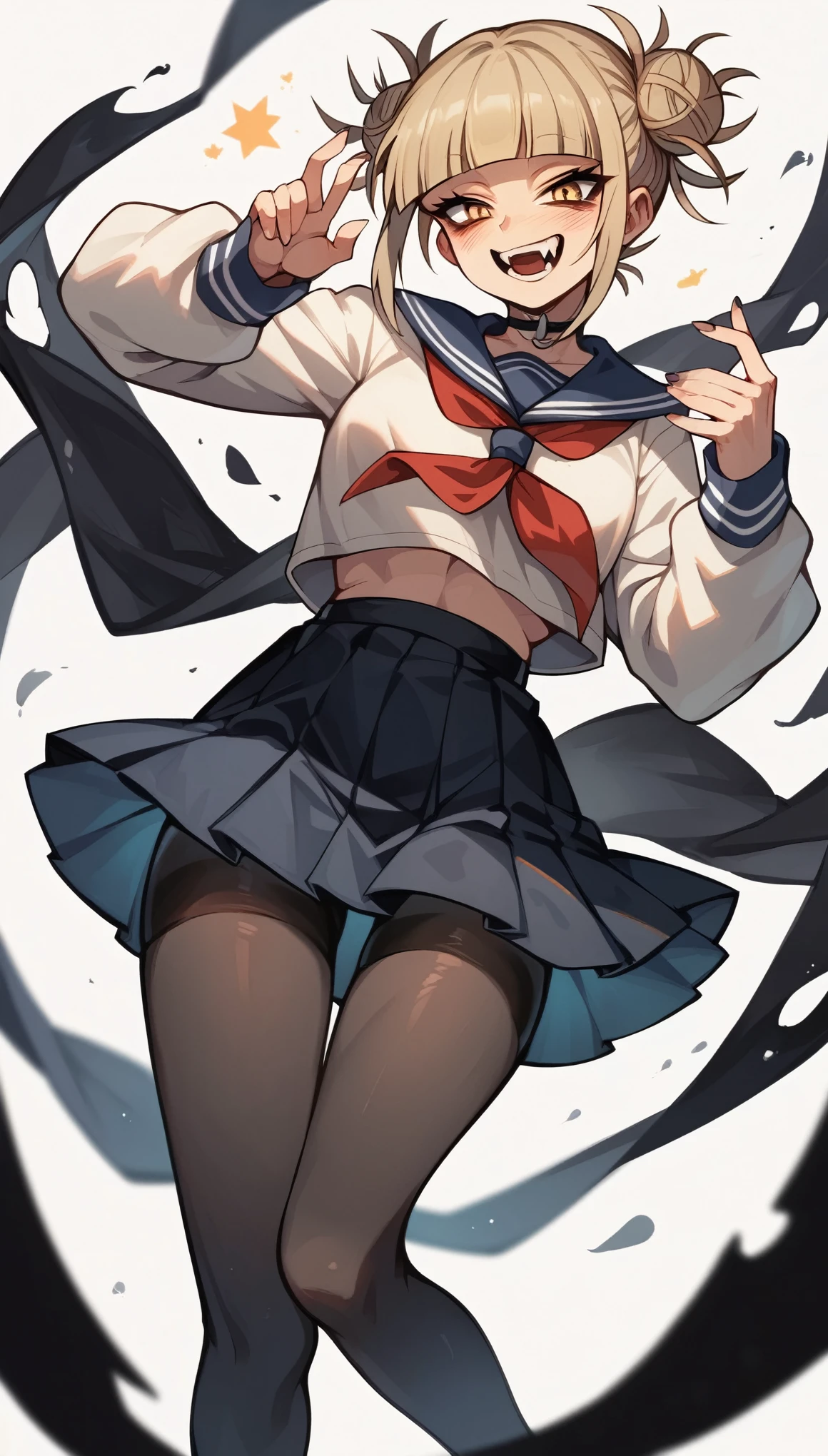 score_9, score_8_up, score_7_up, score_6_up, uncensored, miyamoto musashi, silver hair, bangs, blue eyes, makeup, BREAK (masterpiece:1.2), best quality, high resolution, (illustration:0.8), (detailed eyes:1.3), perfect lighting, (perfect hands, perfect ???????), hearts, pleasured, large breasts, 1girl, solo, looking at viewer, skirt, shirt, thighhighs, long sleeves, bow, closed mouth, , jacket, full body, white shirt, pleated skirt, shoes, collared shirt, black thighhighs, miniskirt, bowtie, clothes lift, black footwear, red bow, zettai ryouiki, plaid, kneeling, plaid skirt, blazer,  blue jacket, loafers, red bowtie, ..., tentacles, spoken ellipsis, brown skirt, shoes removed, slime \(substance\)