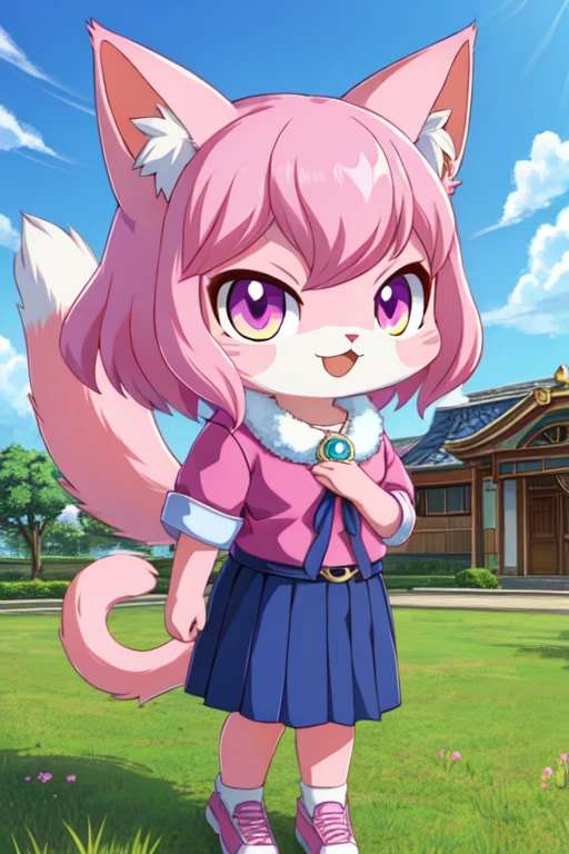 Female rozita pink cat yokai watch 4 style 