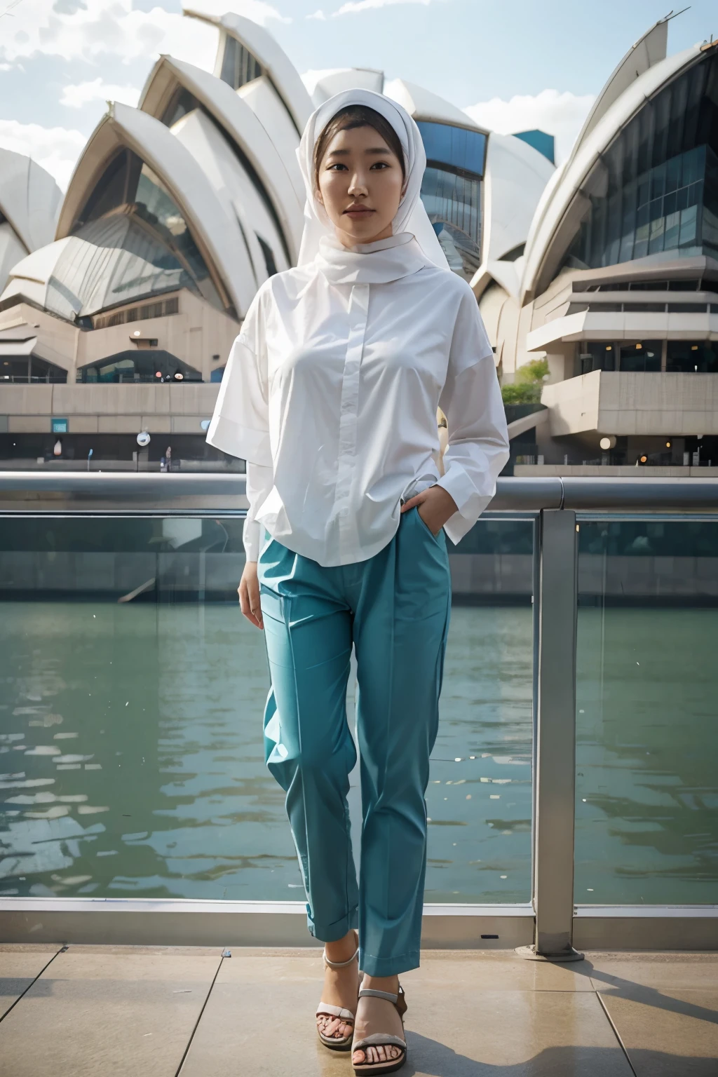 Indonesian face girl, peeing pants:2.5