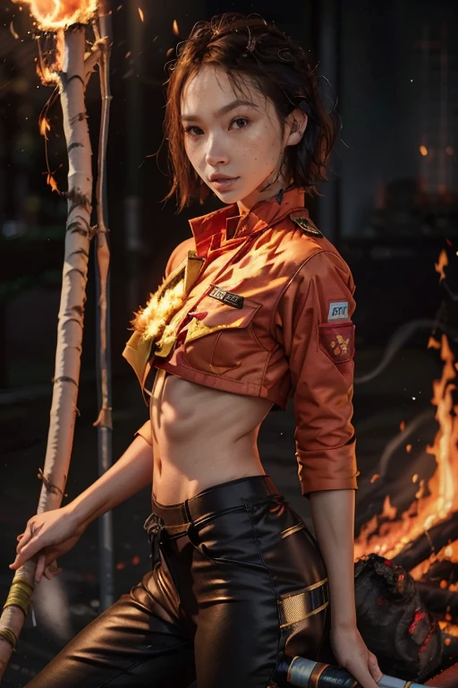 a woman with a guns and a tattoo on her arm, kiko mizuhara, beautiful gorgeous digital art, orange gi, beautiful portraits, a beautiful kitsune woman, artstation, quentin tarantino movie posters, digital art h 9 6 0, defiant and beautiful, stunning drawing, suki, old paper, SHORTED PAPER
<lora:xuer pistol_20231229013303:1> xuer pistol