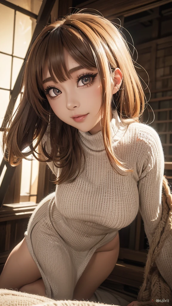(random porn pose),(Thin type:1.8),(big breasts),(random hairstyle),(Highest image quality,(8k),ultra-realistic,best quality, high quality, high definition, high quality texture,high detail,beautiful detailed,fine detailed,extremely detailed cg,detailed texture,a realistic representation of the face,masterpiece,Sense of presence),sweater,tight mini skirt,stockings,Engineer boot