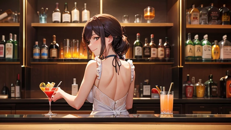 bra Panties Big Breasts night bar counter