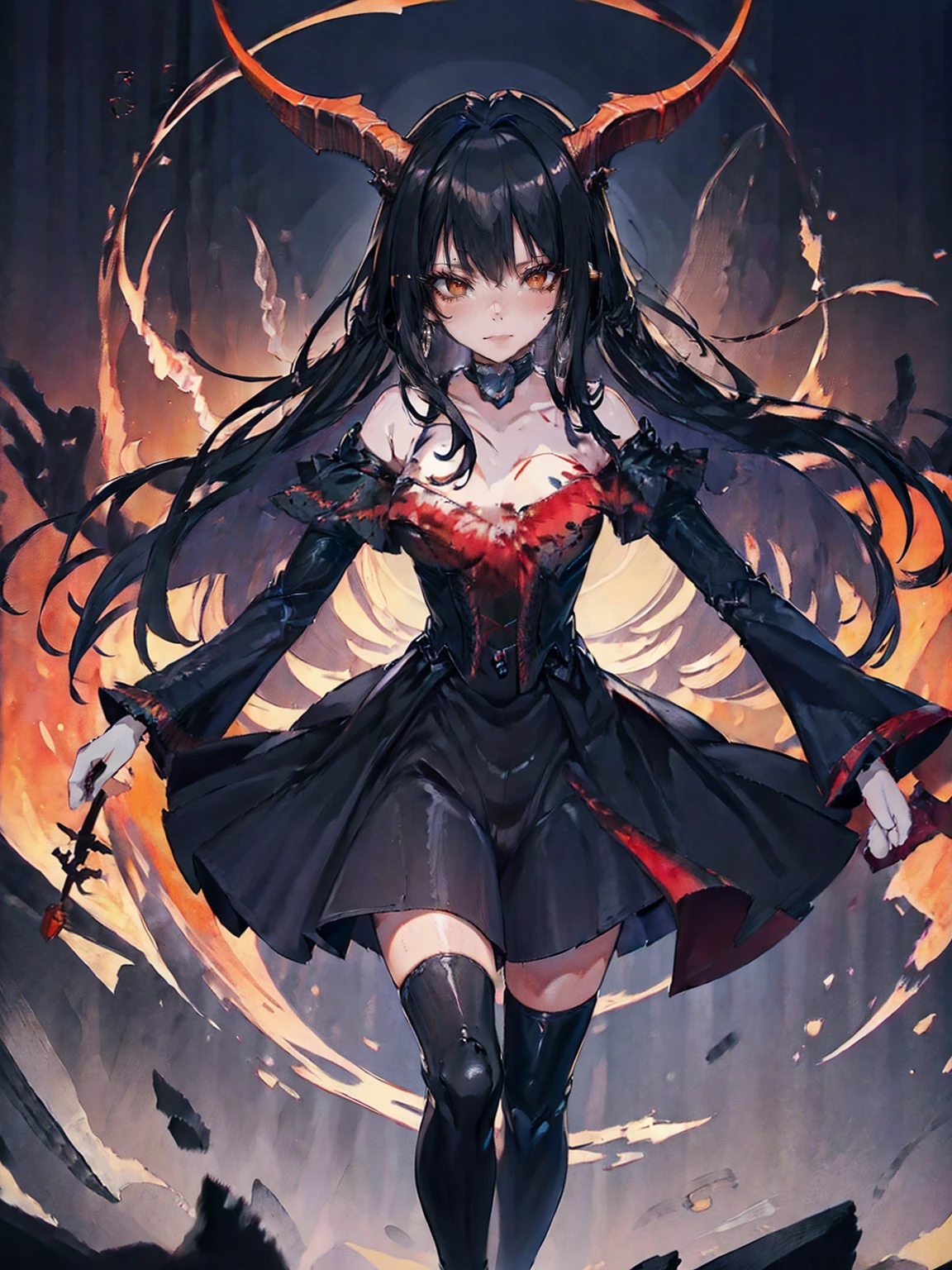 , Perfect Eyes, Soft Light, high quality, 4K resolution, masterpiece: Fine skin, Attention to detail, 最high quality, Awards, Very detailed, high quality, devilの女王、Horned goat, Gothic Dress, Living in the depths of hell, Lava flow, Blue long hair, Bright Blue Eyes, Red High Heels, Navy Blue Dress、Shadowy Face　、Have a weapon、Staring at the audience with a frightened expression、beautiful girl、とてもcute天使、Pink Gothic Fashion、cute、、smile、Long skirt、Black long boots、.(最high quality,4K,High resolution,masterpiece:1.2),Very detailed,Realistic:1.37,Spooky altar background,dark fantasy,Red color scheme,Ominous atmosphere,Eye-catching,Storytelling,anatomy,Anime Style,Concept Art,beautifulAttention to detail顔と (((Red eyes ))),A terrifying ritual ,devilの儀式,Premature death,Inappropriate behavior,クレイジーなsmile,Scythe Face,Girl Monster, beautiful, Delicate facial features, Sharp Eye, Sharp Fangs, pale Skin, Dark Background, Cinema Lighting, Dramatic Shadows, Gothic style, Gloomy atmosphere, dark fantasy, One person&#39;S, Please open your mouth wide, Open your mouth and baring your teeth,Sharp teeth like a beast, Wide lips, Very wide mouth, Red cheeks, ,(Blood splatter:1.4),Scary smile, smile,Angel Design, TwiSted smile、Bloody、Head bleeding,,,,,、Blood splatter、,(Blood splatter:1.4),skull,devil&#39;gun,Horror Style, ((Fantasy Sweet Ta Frill Pink Costume)), ((Flowing blonde hair)), ,(Blood splatter:1.4),Female Curves, Sexy flat stomach, Perfect hands, Perfect anime character face, (Pink Tata Dress)), Standing, ((邪悪なsmile)), ,(Blood splatter:1.4), Steam circulation, Moonlight Illumination, night lighting, (Blood splatter:1.6),アニメAngel Design, TwiSted smile、Bloody、Head bleeding,,,,,、Blood splatter、,(Blood splatter:1.4), skull,Gothic architecture、Western architecture、ファンタジーのworld、,Victorian city, Skeleton Gas Light,Absurd, High resolution、 ((Tabletop)), ((最high quality)), (Very detailedな), ((Very detailed)), (beautiful), ((cute)), (NFSW:1.8), One personで,(:1.6)、(world&#39;最も恐ろしく不気味なdevilの少女:1.5)beautiful face、Full Body Ezbian、pale, beautiful肌、beautiful金の髪、smile gently、Dark building ruins、(snow white&#39;Frill dress:1.3)、(The dark ruins are stained with blood:1.3)、Low angle full body shot、(少女は血の池の中にStanding:1.5)、(The ground is full of blood:1.3)、(The girl lost a lot of blood......:1.3)、(クレイジーなsmile:1.6)、Spirits、(Blood dripping from the mouth:1.3)、
