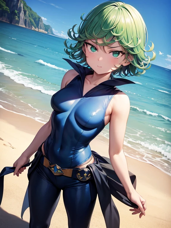 1girl, short green hair, green eyes, ((black bikini, standing, hands on hips, modeling, tsundere, looking away, inside a hot spring, wet body)), curvy figure, overlooking city, blush, day 

BREAK 

(((Masterpiece))), ((Highly detailed character)), ((perfect eyes)), ((perfect face)), ((best quality)), ((perfect hands)), high resolution, highly detailed image, thick thighs 

BREAK 

Beautiful background, volumetric lighting,