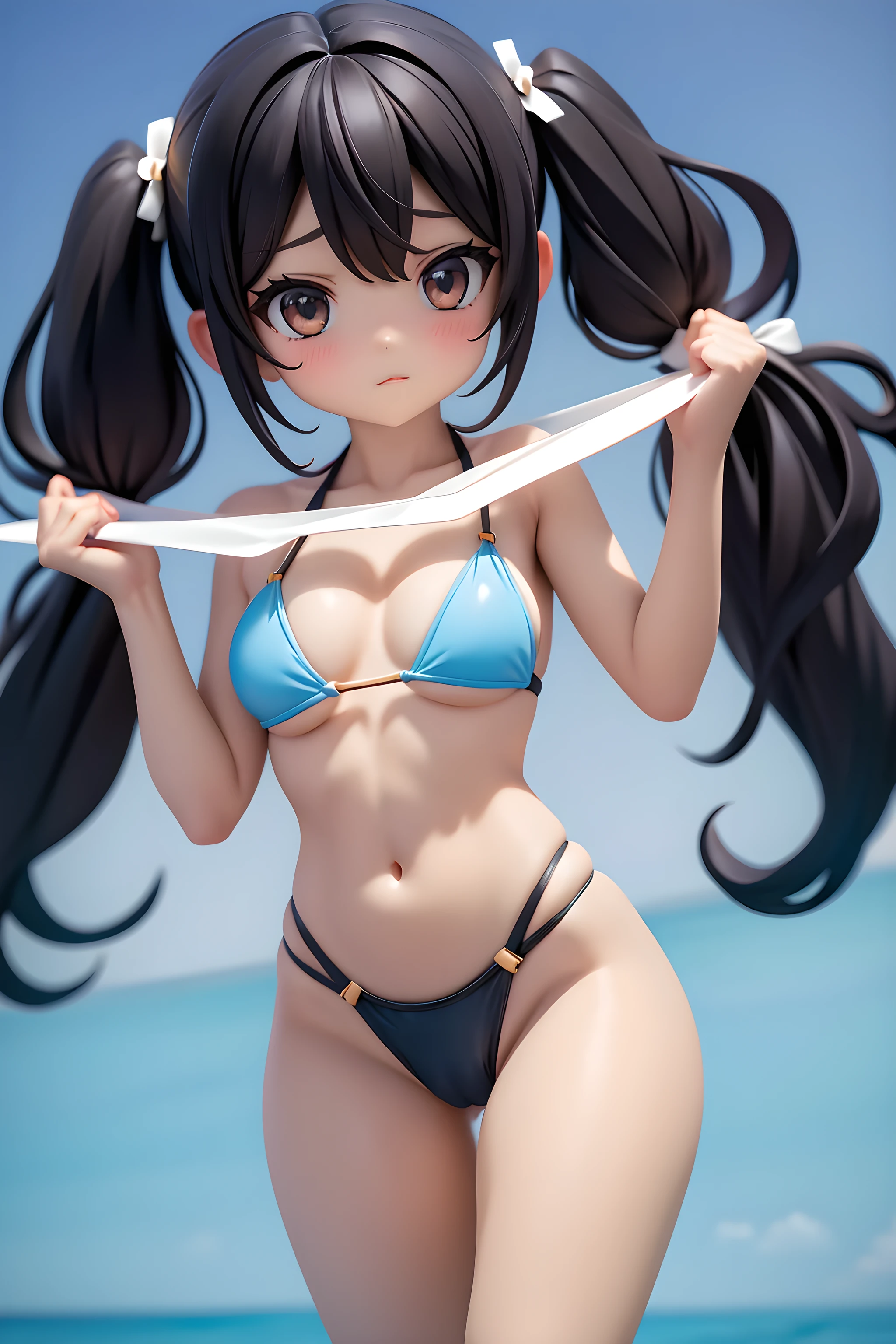 NSFW, hija seduciendo a su padre, swimsuit, sexo, en la casa