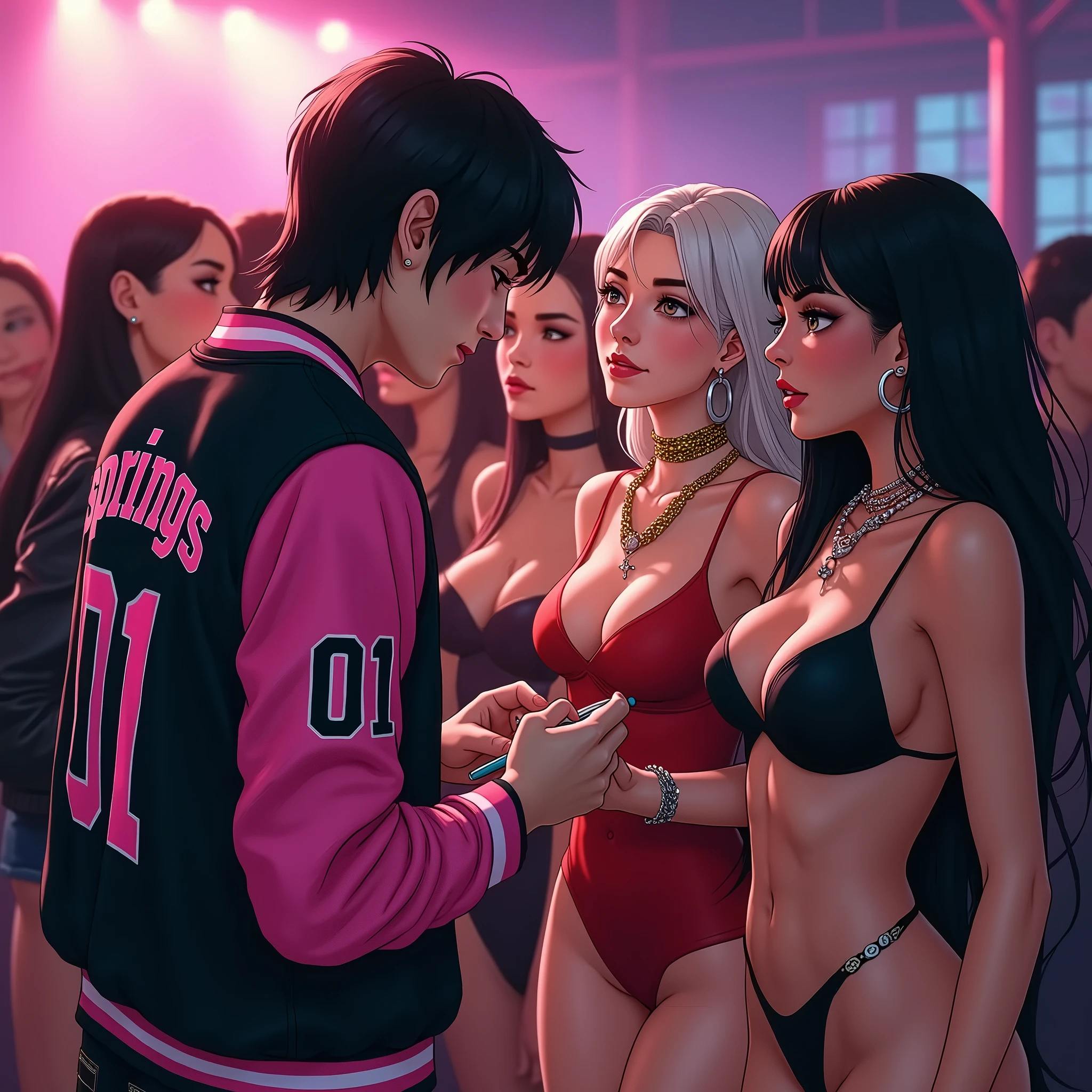(16k, Best quality : 1.4, UHD, highest resolution, perfect quality : 1.3, lifelike, realistic, sharp, detailed)), (((1girl in foreground only, two women in background : 1.4), detailed orgasm face : 1.6, eyes crossed : 1.7)), (tiny penis : 1.8, futanari with eyes rolling back : 1.8, erection under clothes : 1.7, long sheer skirt : 1.7, covered testicles : 1.8, in background 1 woman watching in background : 1.5, comic book panels, erotic comic strip, detailed digital illustration), face in shot : 1.3, futanari with extremely wide hips : 1.4, futanari cumming at grocery aisle : 1.4, produce section, shopping cart, futanari with tiny testicles and tiny penis : 1.5, ((legs closed :1.4, fat thighs : 1.5, perfect testicles, smooth testicles, smooth penis, ((hand in hair : 1.4)), perfect penis : 1.5, head tilted back : 1.3, perfect hands : 1.5, fat FUTANARI EJACULATING INTENSELY while pushing grocery cart : 1.4, futanari holding birkin handbag: 1.3)), fat chubby CURVY futanari : 1.4, THICC CURVY CHUBBY FUTANARI HAVING HUGE ORGASM : 1.4, WOMAN watching futanari at grocery store : 1.5, futanari in orgasm pose : 1.2, ((eyes crossed : 1.6, woman walking in background, hyper detailed, blushing : 1.7, (1futa with intense detailed orgasm face : 1.4, ), high resolution face, surprised expression : 1.1, perfect hands, futanari with ecstatic frustrated orgasm expression : 1.3, ((DETAILED red ELABORATE seethrough booty shorts OVER LONG sheer midi dress : 1.5)), 1girl : 1.4, keeling over : 1.5, ((EYES rolling BACK : 1.7, leaning back : 1.2, exposed, humiliated, huge breasts : 1.3, low breasts : 1.7)), lace SEETHROUGH PANELS : 1.7, wincing face, erection under clothes : 1.7)), ((1girl : 1.6, small testicles : 1.4, eye level shot : 1.3, futanari with intensely embarrassed face, fat futanari cumming intensely in detailed grocery store : 1.4, eyes rolling back : 1.8, losing control, SMALL penis, woman peaking into aisle behind futanari : 1.7))