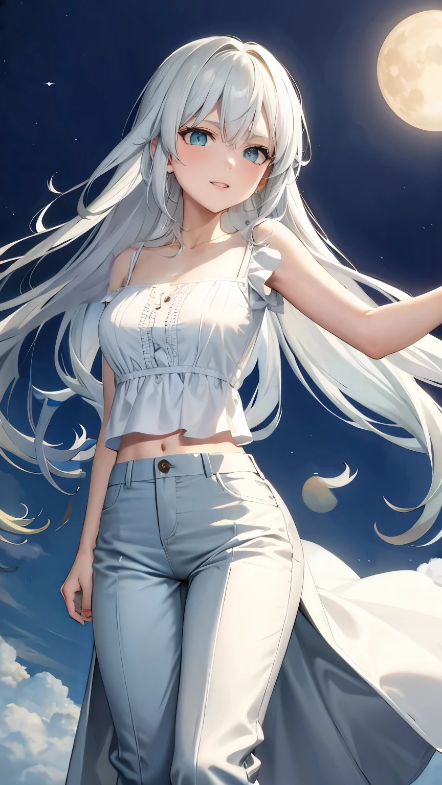 Blouse and straight pants