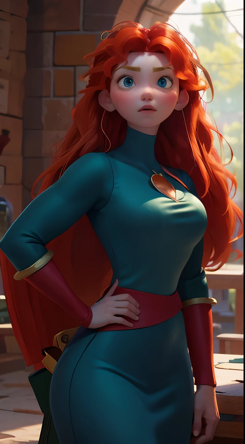 Merida is very hot. busty. cutout. production