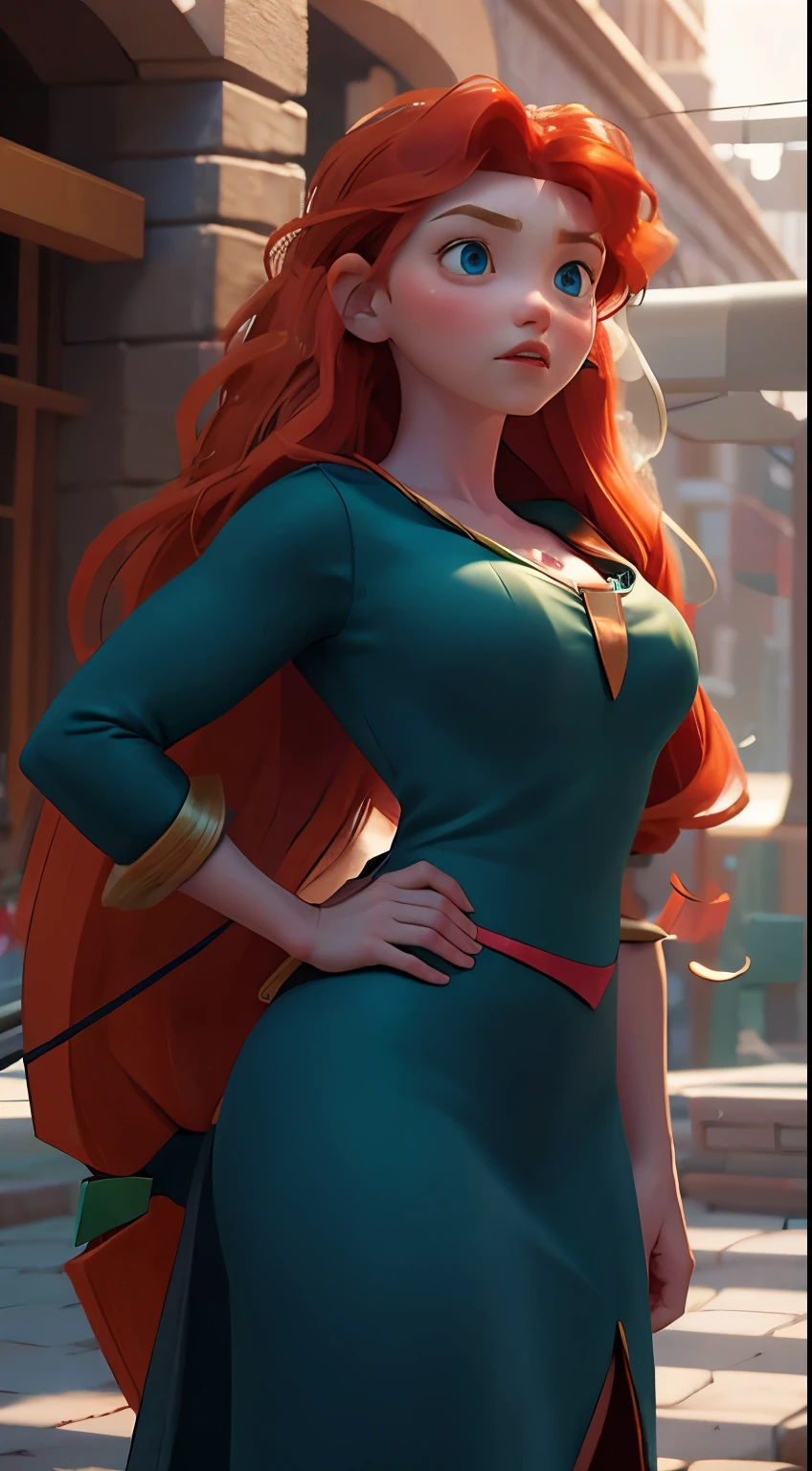 Merida is very hot. busty. cutout. production