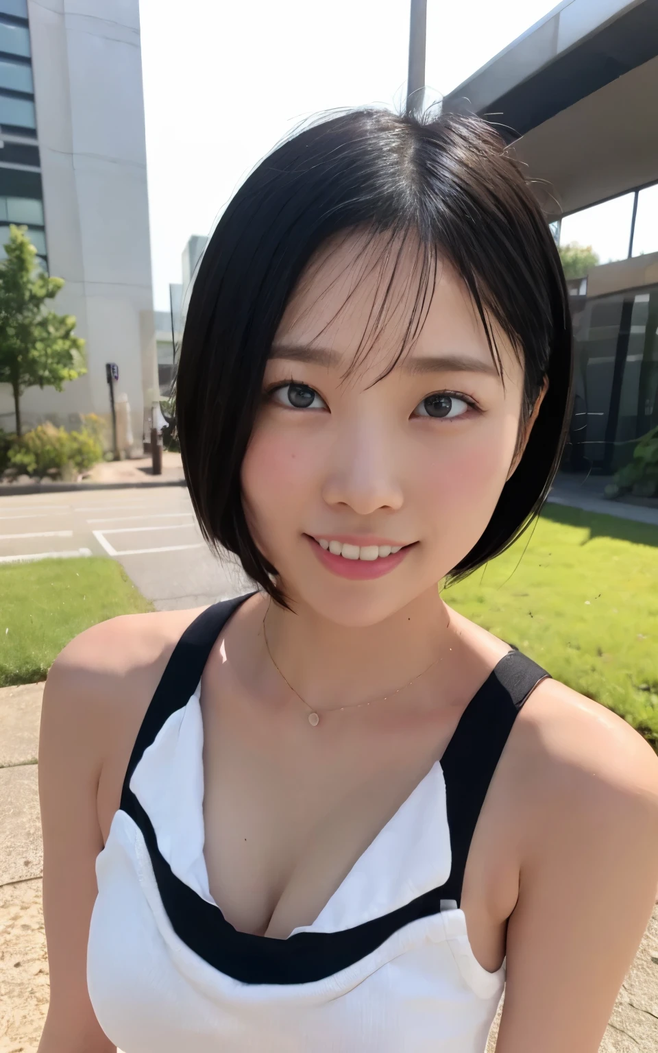 Realistic: 1.4, Best Quality, 8k,Wet:1.3, ( 20 years old, Cheerleader、Sportswear, sweat: 1.2, Black-haired), Fine skin, (Cinema Lighting), Soft Light, Double eyelids, (Alone、boyish、Center of chest、Bust up shot、Wet:1.1)、Embarrassed look、Open your mouth、Short Hair:1.5,Shiny black hair、I can see the ears、Half-open mouth、Embarrassed look、blush:2.0