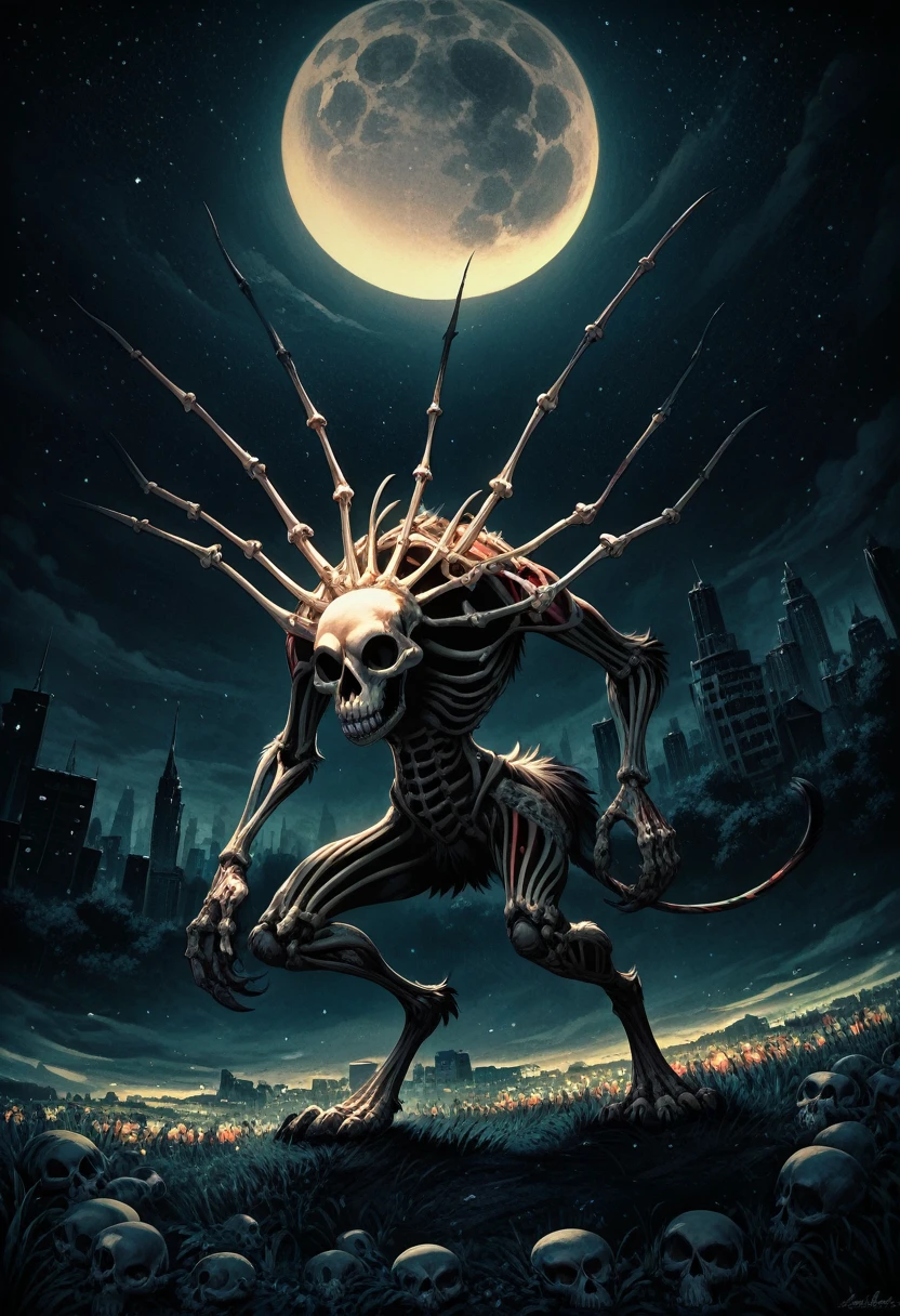 best quality, high resolution, distinctive image, extraterrestrial, giger, viscera, post-apocalypse, peeled flesh, guro, broken creature, dead man
