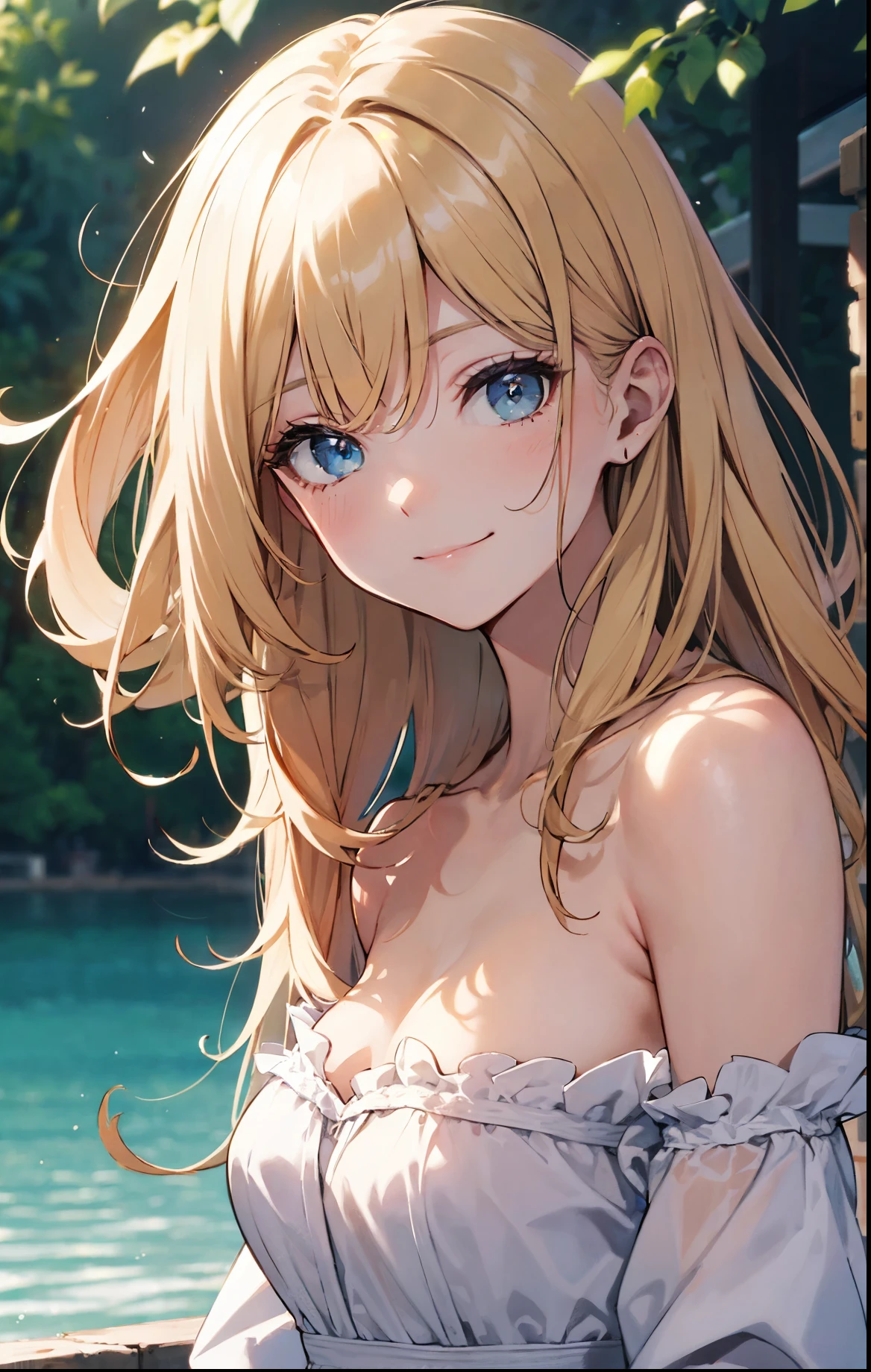 NSFW,(pale illustration,anime illustrations:1.2),(masterpiece, highest quality, so beautiful, Super detailed),textured skin, high details,8k,gleaming skin,pale outline

(hachimiya meguru, idolmaster:1.2),gold hair,

1 girl,(black Thighhighs:1.3),middle breasts,shorty,happy smile,
nude,hairband,standing,
from front,white and clean bedroom