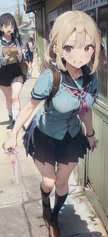 masterpiece, best quality, skirt, bag, jacket, socks, looking at viewer,plaid, blazer, brown hair, plaid skirt,(white socks:1.8),(thigh-high socks:1.8),long sleeves, bangs, open clothes, open jacket, bow, brown eyes, pleated skirt, bowtie, day, long hair, bush, red bow, kneehighs, shirt, sleeves past wrists, backpack,, red bowtie,(beige jacket:1.8), school bag,(brown skirt:1.8), blurry, collared shirt, miniskirt, white shirt, cardigan, grass, sweater, light smile, (Illustration:0.8),(Fully exposed panties:1.8)、(1 girl standing:1.5),nsrf,grabbing another's ass,short stature,(orgasm:0.8), BREAK lotr of people,(crowded train:1.8),(rush hour train:1.8),(man with office suit:1.7),BREAK (turn up the skirt:1.7),(shirt lift:1.7),(bra lift:1.8),(open the front of the shirt:1.5), (nipples:1.2), (chikan:1.9),(vaginal sex:1.5), (frying hands:1.1), (fresher:1.5),(16 years old:1.6),(curvy:1.5),(zettai ryouiki:1.8),(cute panties:1.8),(white panties:1.8),(pink panties:1.1),(white bra:1.8), (turn up the brassiere:1.7), (misaligned brassiere:1.5),breast slip,breasts out, BREAK breasta_on_glass,povbrestgrab,(panties shot:1.5),(up skirt:1.5), grabbing another's breast,close contact with men,cohesive,(train:1.7), (surprised),(nose blush),(open clothes:1.3),(disordered shirt:1.1),(undressing:1.5), BREAK (from below:1.8),(cowboy shot:1.9),(dynamic angle:1.8),looking down,(spread legs:1.5),BREAK
