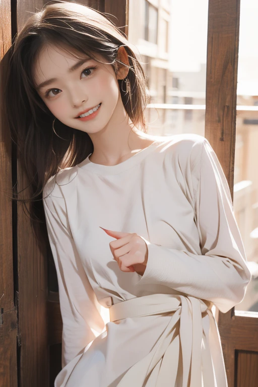 (masterpiece, Highest quality:1.2), One girl, alone,bony body、15 years old
