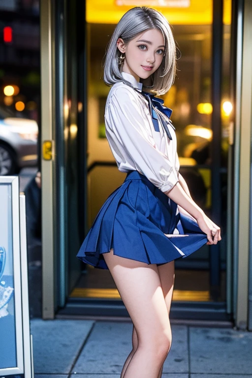 Beautiful Girl, Blonde head hair, Blonde upspurs, (((Pubic hair is visible))), (((Very sweet smile))), looking at the viewers, (((Lift the skirt, Lift the skirt with both hands, Lift the skirt yourself))), ((a sailor suit)), ((maid)), ((of the highest quality, 16 K, masutepiece: 1.3)), 1 girl, Light on Face, hyperdetailed face, very detailed lips, Detailed eyes, Realistic pupils, City Street、Roll up your sailor suit、large panorama、Hidden areas exposed、NSFW. vaginal , More women than men,from behind、Face to face, cum in , Sweat, Silly,(Vulgarity), cum shots、Colossal tits、Chest rubbing、pubick hair、Pushed down、Energetically in and out、supright straddle、 a pixie cut、Blonde policeman opens his legs in a beautiful building with a night view、Blonde woman spreading her crotch in a beautiful building with night view、Blonde policeman spreads his legs、Blonde policeman masturbates、Insert into hidden part、There is a blonde woman in a police uniform、massive crowd、cum shots、a large amount of sperm hides、Inserting a foreign object into a hidden part