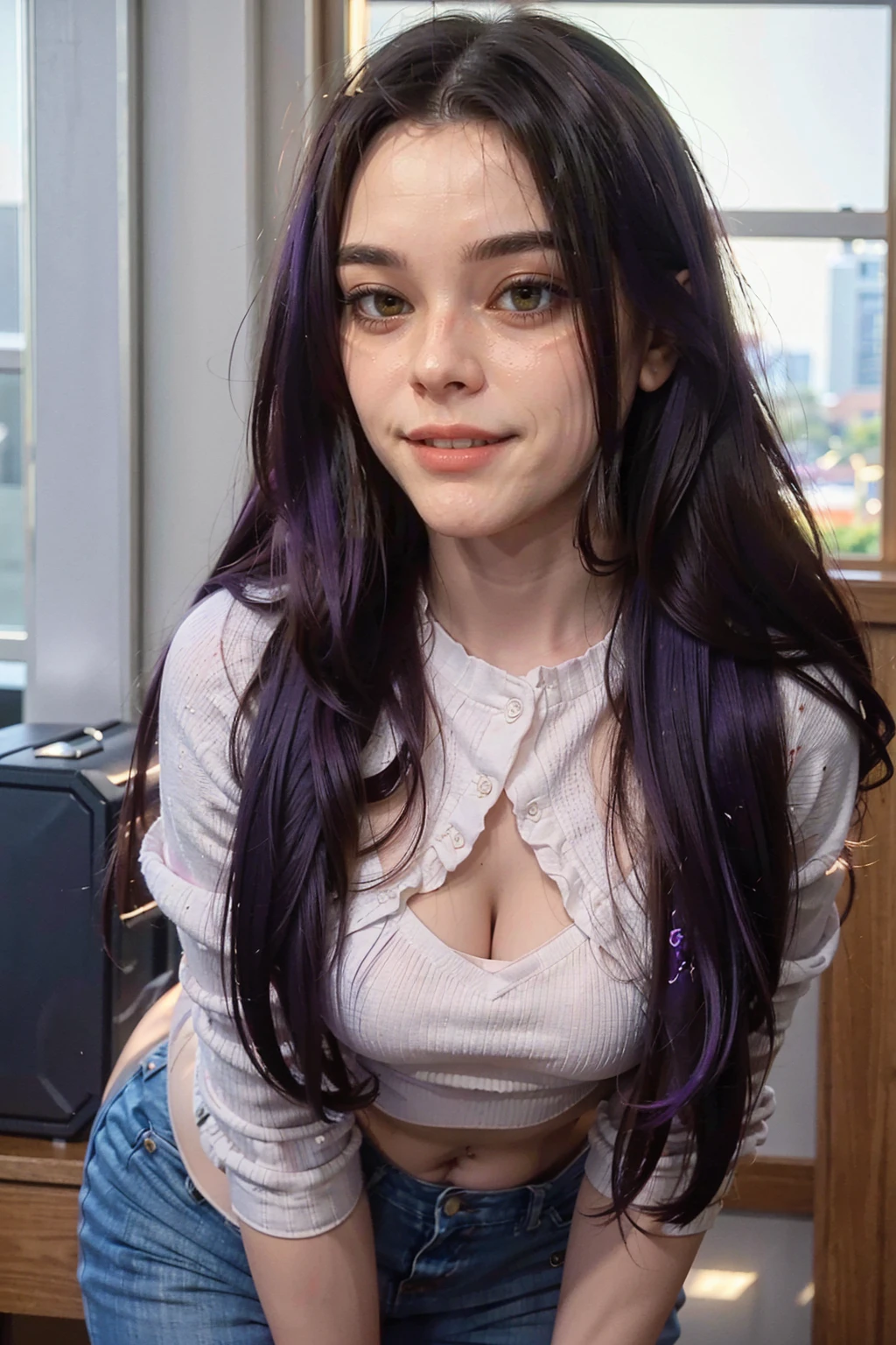 Violet parr, the incredibles, , young, ((1 Caucasian girl)), ethereal beautiful, skinny petite body, soft light, ((David Hamilton style)), close up picture, masterpiece, best quality, photo-realistic, 8k, high resolution, detailed skin, 8k uhd, dslr, soft lighting, high quality, film grain, Fujifilm XT3, full body, naked, lying on back at a christmas mall, snow, presents, red micro bikini , detailed vagina , detailed nipples , spread legs, presenting, skinny body, small chest, energetic, perfect anatomy, choker, long black hair, long white socks, violet eyes