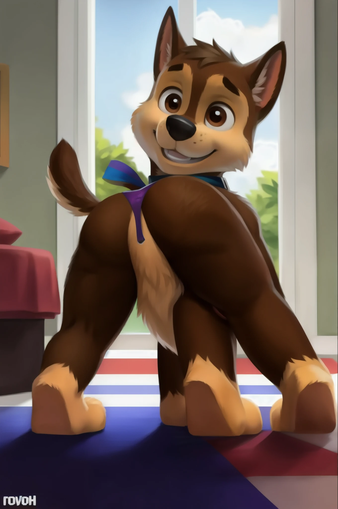 Zuma butt from paw patrol