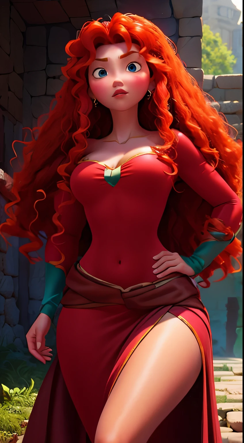 Merida is very hot. busty. cutout. production