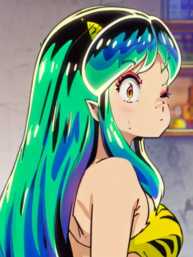 yae-bonbon, green hair, long hair, green eyes, 
1980s (style), retro artstyle, blush stickers,masterpiece, expensive quality, very_expensive_solve, big_file size, full color,(completely nude:1.2),pussy,niplles,vaginal sex,(Lo:1.1),(flat chest:1.1),