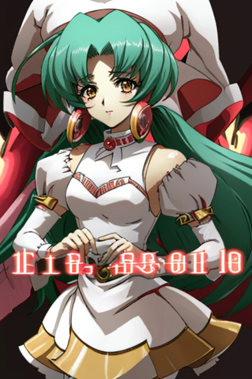 Girl 1 Person、solo、Green Hair、ピンクのdress、hat、Ball-shaped hair accessories、Long Hair、Twin tails、Hair accessories、dress、indoor、Orange eyes、blush、High resolution、Detailed face、Detailed eyes、Seductive eyes、A seductive smile、high quality、Exquisite detail、Highly detailed background、8k、Cel Shading、Screen capture、anime、、Hungry Clicker easynegative、of_deepnegative_v1_75t Negative prompt (最low quality、low quality、Normal quality:1.5)、easynegative、(A funny body with 10 funny joints)、of_deepnegative_v1_75t