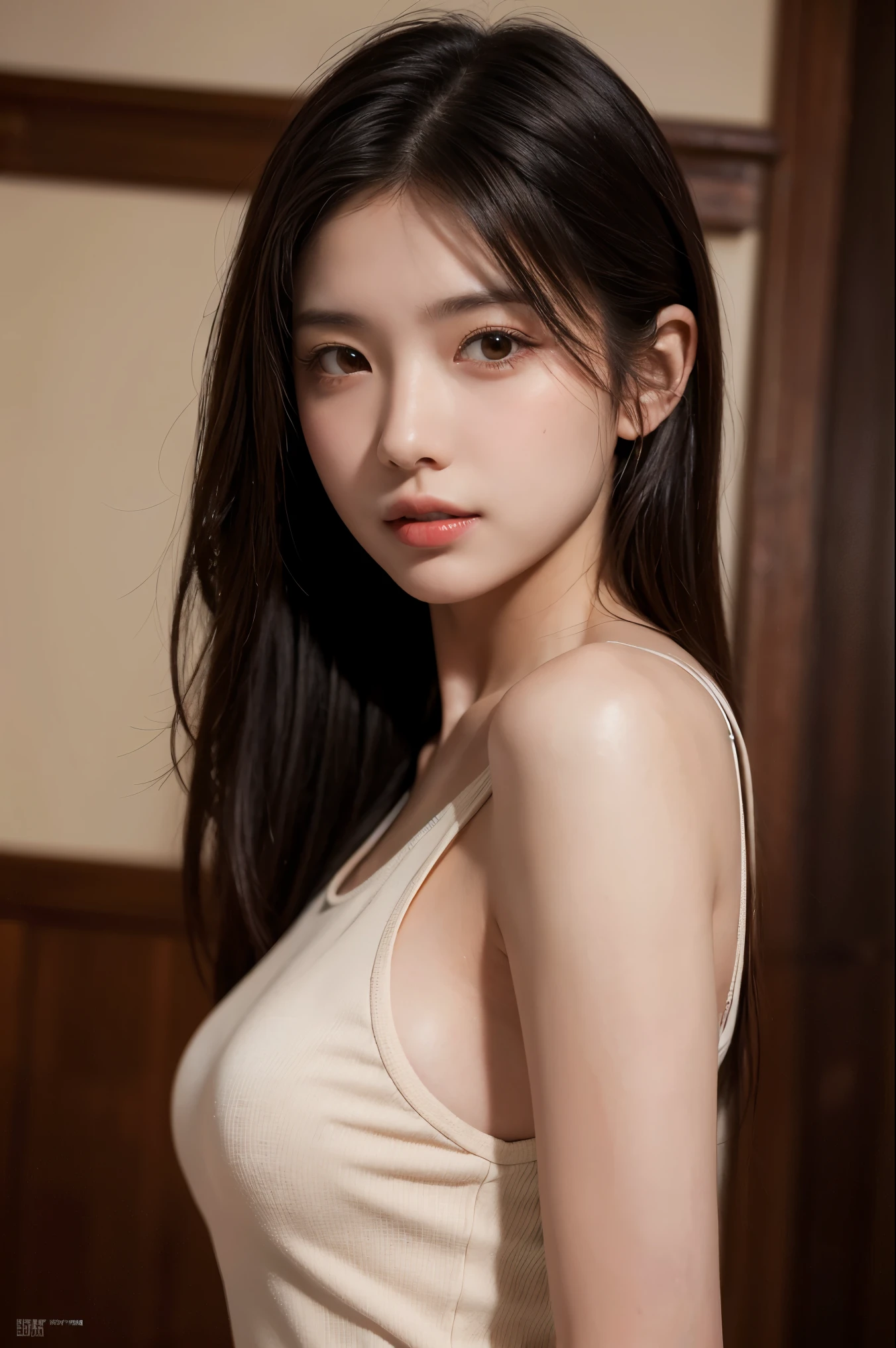 Best quality,masterpiece,ultra high res,(photorealistic:1.4),1girl,shoulder,charming,Looking at the camera,