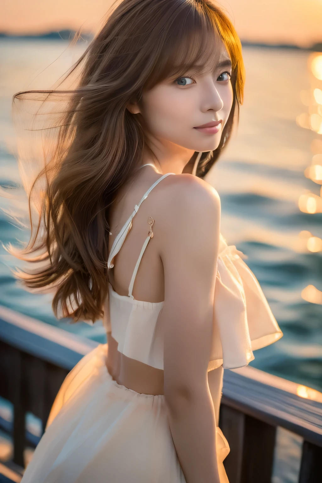 angel, super beautiful, colorful splashing, hiten, clear and beautiful, cowboy shot, mysterious, beautifully painted, girl,woman,female, little,,10 yey long hair, bangs, floating hair, blonde hair, hair fluttering in the wind, delicate beautiful face, light smile, bright skin, white dress with gold decoration, Floating light spot, beautiful and clear background, Absurd, very fine 8K CG wallpaper, absurdres, highres,