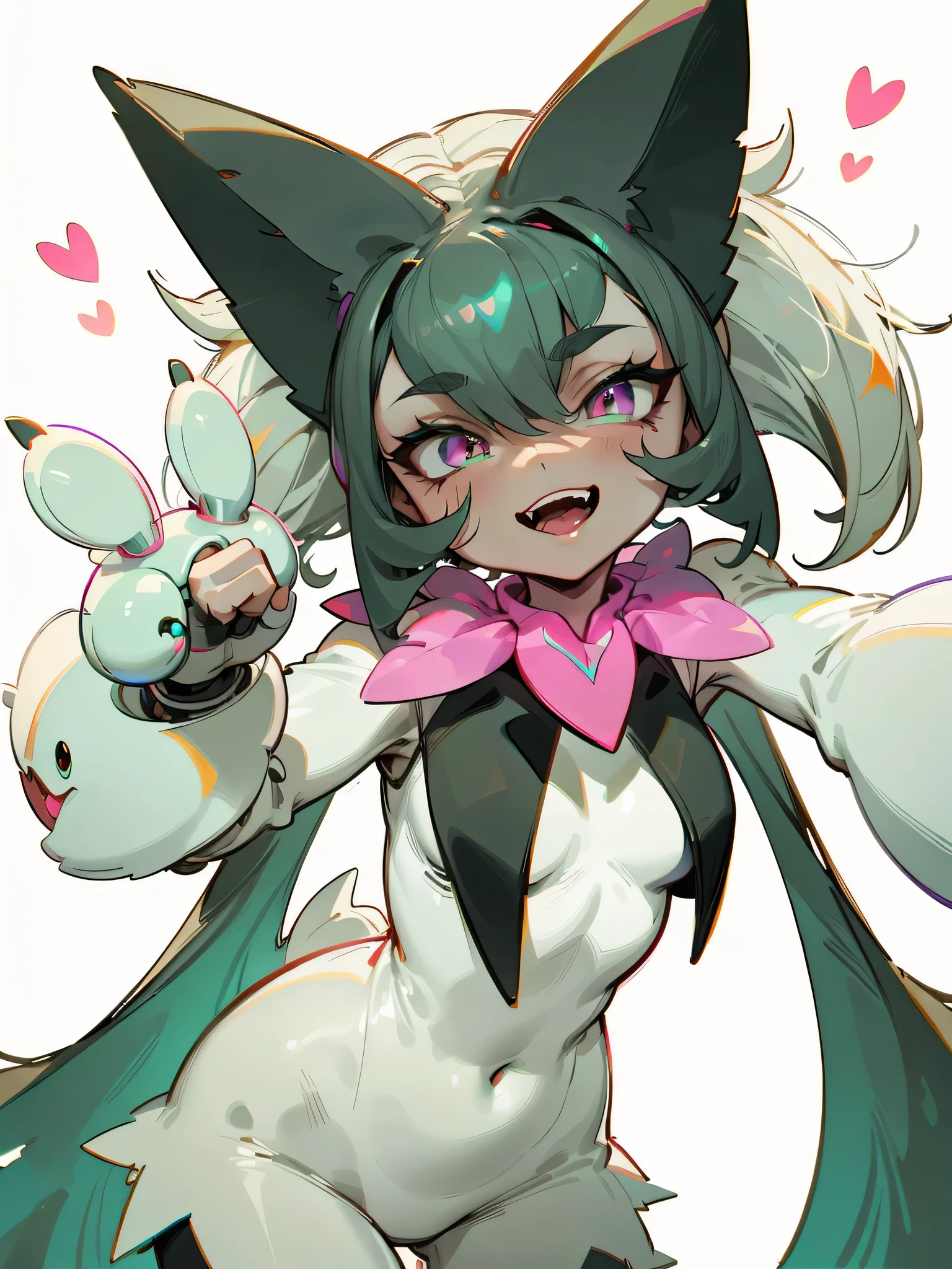 posing in bathroom, nsfw, hands on ass, ass, big ass, colourful, grass cat like pokemon, stunning, detailed, detailed eyes, perfect, 4k, high detail, plant and fur like body, detailed paws, detailed nipples, detailed pussy, smirk expression, seen by back, looking from the corner, absurdres, high res, ultrasharp, 8K, masterpiece, looking at viewer