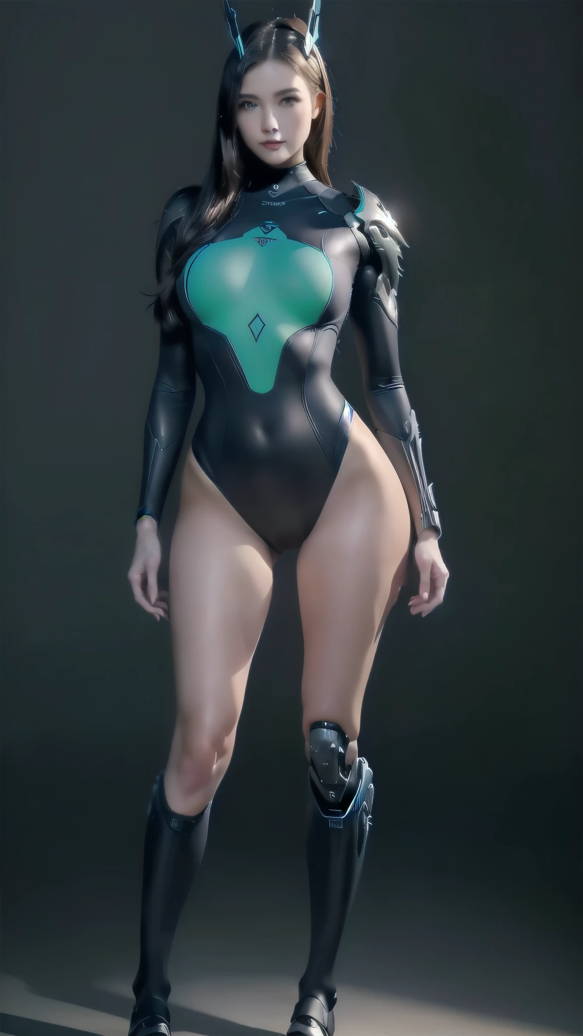 a woman in a wetsuit standing on the street with a knife, shiny skin wlop, photo of the body of the cinematic goddess, gynoid body, warframe smooth thick thighs, of a beautiful female warframe, detailed full body concept, detailed body, hyper-detailed full body photo, gynoid cyborg body, perfect photorealistic body, the character is in his natural pose, PERSEPHONE