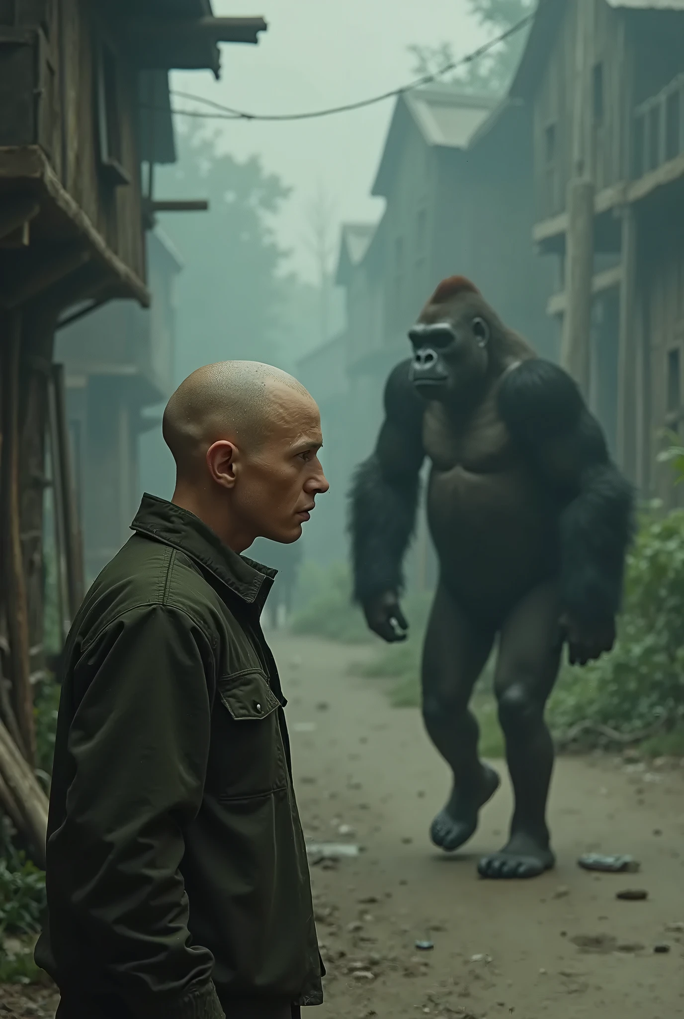 Animal Monky Smoking with pubg game background